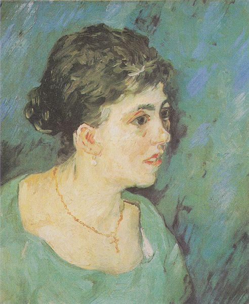 Vincent Van Gogh Portrait of a Lady in Blue oil painting image